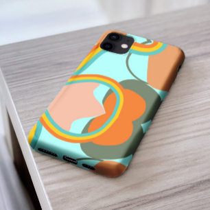 Stylish 70s retro abstract pattern aesthetic iPhone 11Pro max case