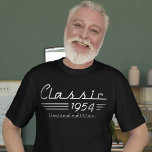 Stylish 71st Birthday Auto Owner, Classic 1954 T-Shirt<br><div class="desc">Celebrate a milestone birthday in style with this 'Stylish 71st Birthday Auto Owner, Classic 1954' T-shirt. Perfect for car enthusiasts and vintage lovers, this shirt features a bold design commemorating both a special 71st birthday and the timeless elegance of classic 1954 vehicles. It's the ideal gift for a birthday celebration,...</div>