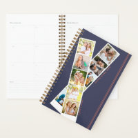 Stylish 8 Photo Strip Blue Rust Personalized