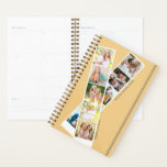 Stylish 8 Photo Strip Yellow Blue Personalised Planner<br><div class="desc">Personalised planner which you can customise with 8 of your favourite photos, your name and any year. The photo template is set up for you to add your pictures, which are displayed in square / instagram format, in simple photo strips. The design has a stylish and modern colour palette of...</div>