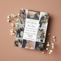 stylish 8 photos collage modern chic wedding 