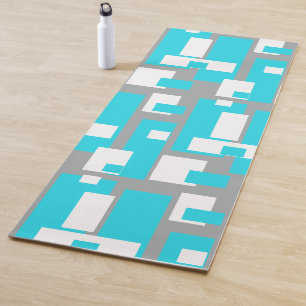 Stylish Abstract Art Positive Vibe Blocks Yoga Mat