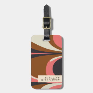 Stylish Abstract Contemporary Elegant Personalised Luggage Tag