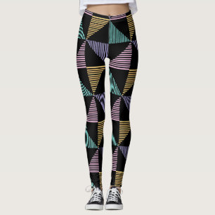 Stylish Abstract Geometric Print – Modern Trendy Leggings