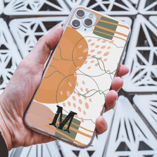 Stylish Abstract Modern Custom monogram aesthetic  iPhone 13 Pro Max Case