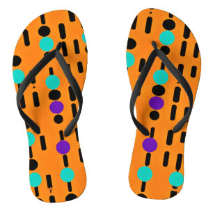 Stylish Abstract Pattern Design Flip Flops
