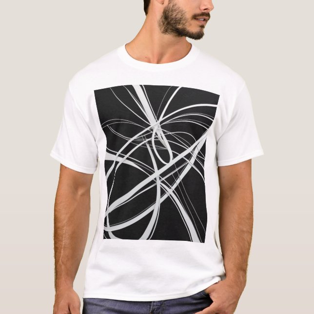 Stylish Abstract Print Shirt, T-Shirt (Front)