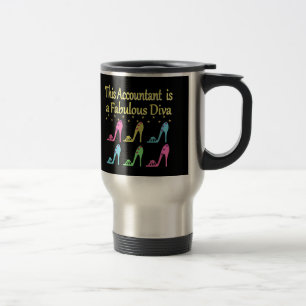 STYLISH ACCOUNTANT SHOE LOVER DESIGN TRAVEL MUG