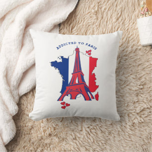 Stylish ADDICTED TO PARIS Cushion