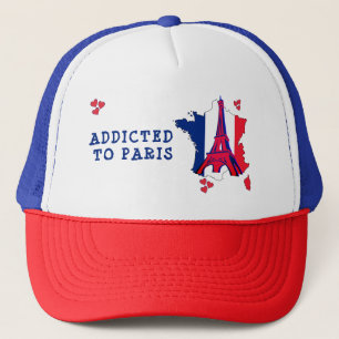Stylish ADDICTED TO PARIS Trucker Hat