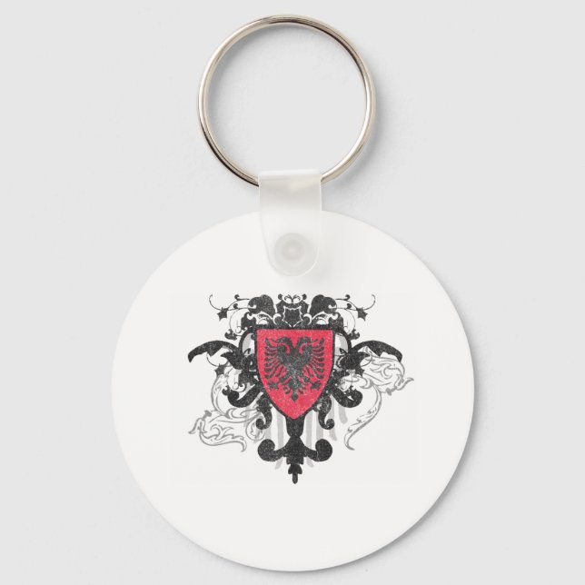 Stylish Albania Key Ring (Front)