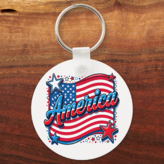 Stylish America Key Ring
