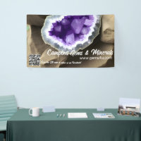 Stylish Amethyst Geode Custom Trade Show Banner