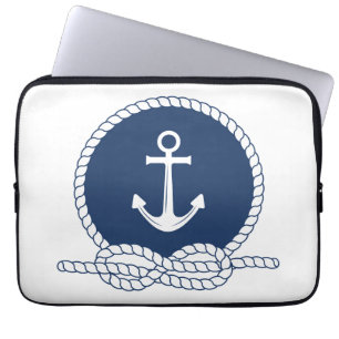 Stylish Anchor And Rope Laptop Sleeve