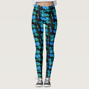 Stylish AND comfort I love My World Beautiful Blue Leggings