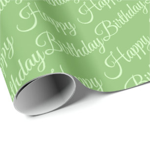 Stylish and Decorative Green Wrapping Paper