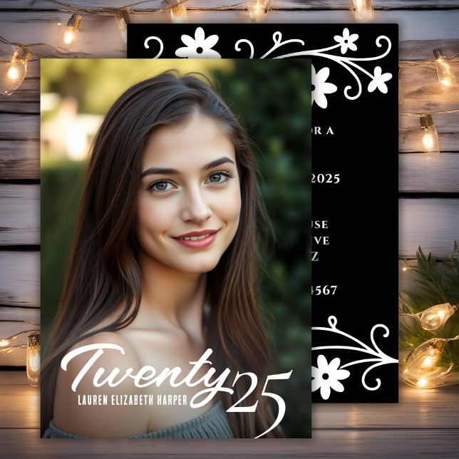 Stylish And Elegant Photo And Year Graduation Invitation (Stylish And Elegant Photo And Year Graduation Invitation
)