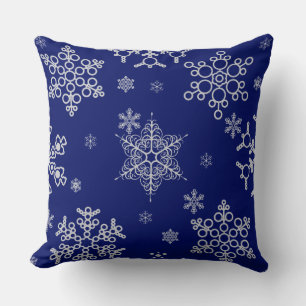 Stylish and Elegant Snowflake Pattern Cushion