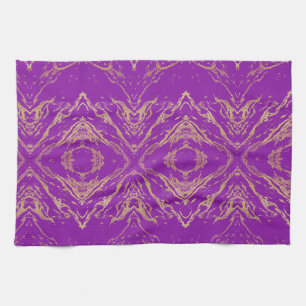 Stylish and Elegent Golden Marble pattern Tea Towel
