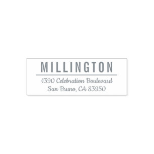 Stylish and Modern Bold Script Return Address Self-inking Stamp