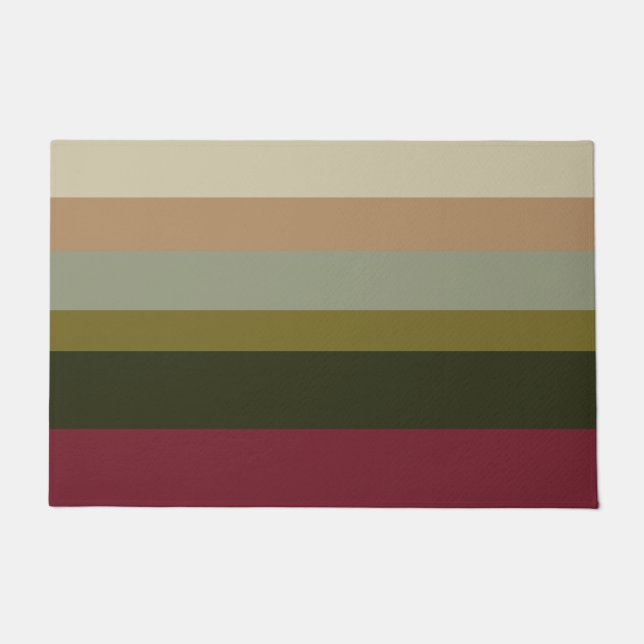 Stylish and Modern Stripe Doormat (Front)