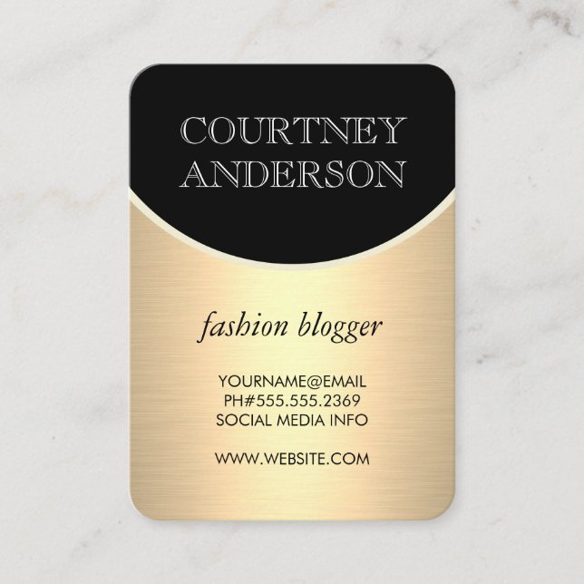 Stylish and Trendy Business Card (Front)