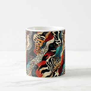 Stylish Animal Print Fusion Design Coffee Mug