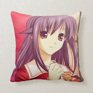 Stylish Anime Girl Reversible Cushion