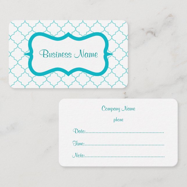 Stylish Appointment Business Card (Front/Back)