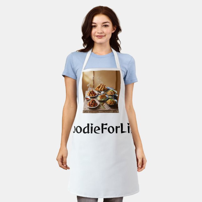 Stylish Apron for Foodie-Perfect for Cooking Lover (Worn)