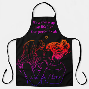 Stylish aproned women bond over BBQ Apron