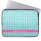 Stylish Aqua Houndstooth Pattern