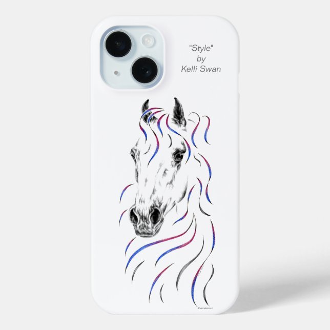 Stylish Arabian Horse Case-Mate iPhone Case (Back)