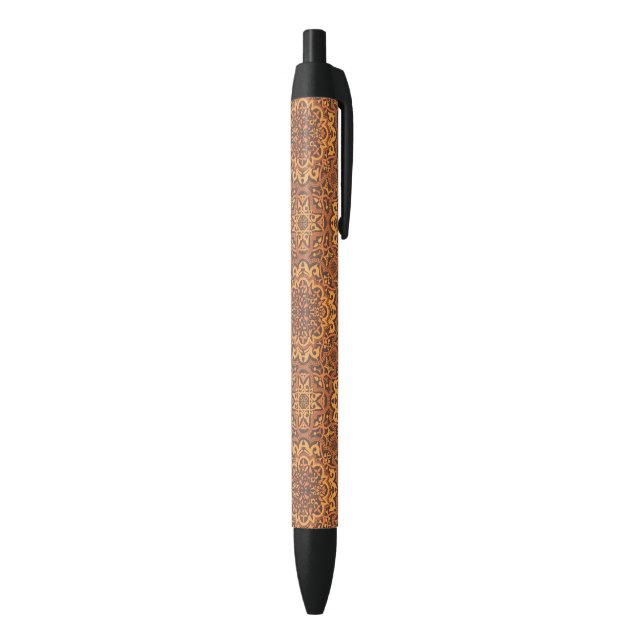 Stylish arabic ornament black ink pen (Bottom (Vertical))