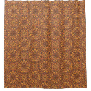 Stylish arabic ornament shower curtain