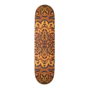 Stylish arabic ornament skateboard