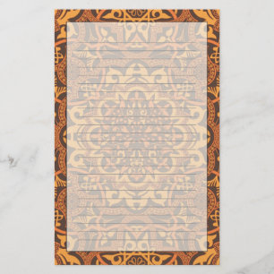 Stylish arabic ornament stationery