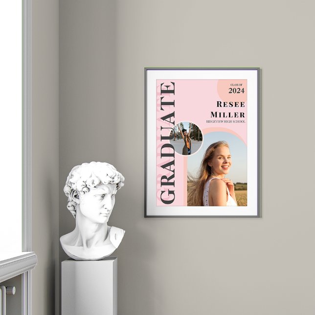 Stylish Arch Photo Graduation Keepsake Poster (Stylish Arch Photo Graduation Keepsake Poster)