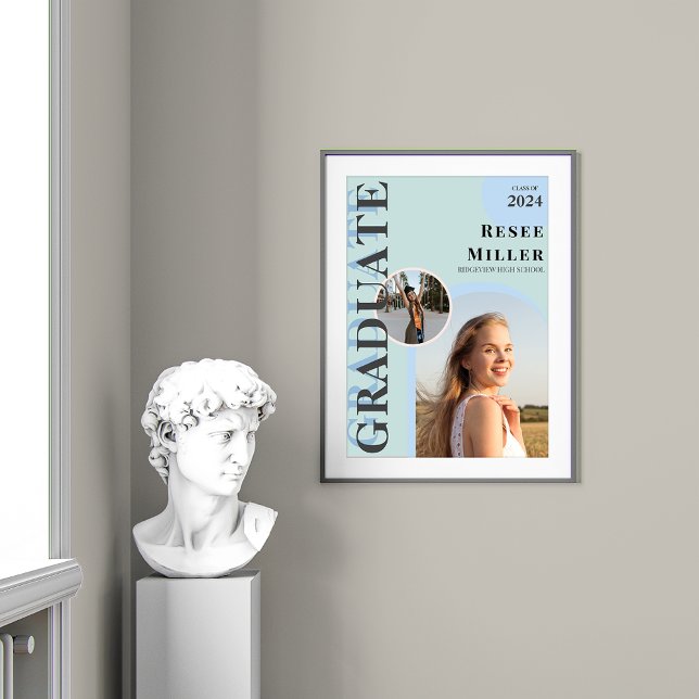Stylish Arch Photo Graduation Keepsake Poster (Stylish Arch Photo Graduation Keepsake Poster)