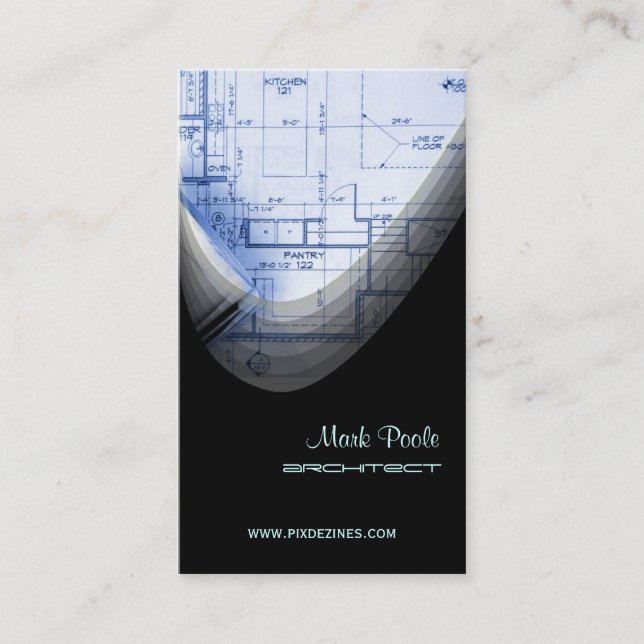 STYLISH ARCHITECT business cards/Remodeling Business Card (Front)