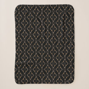 Stylish art deco. sherpa blanket