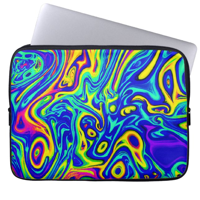 Stylish Art Pattern Forms Laptop Sleeve (Front)