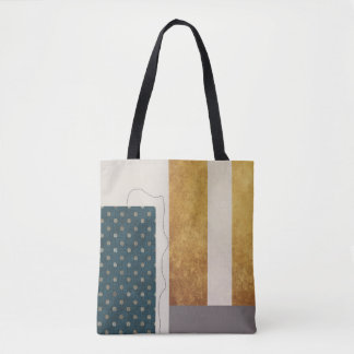 Stylish Artistic Tote Bag with Polka Dots