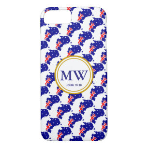 Stylish AUSTRALIA Abundant Life Monogram iPhone 8/7 Case