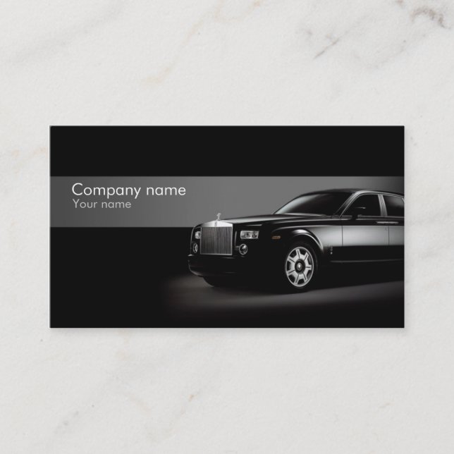 Stylish automotive business card (Front)