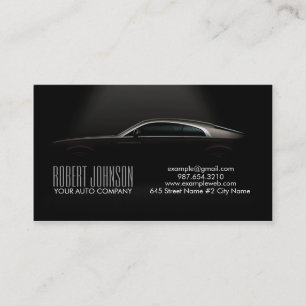 Stylish automotive business card