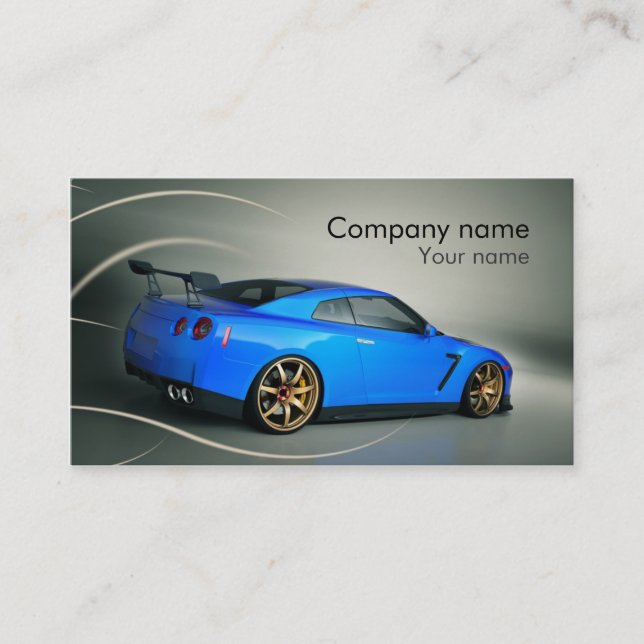 Stylish automotive business card (Front)