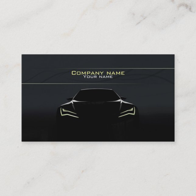 Stylish automotive business card (Front)