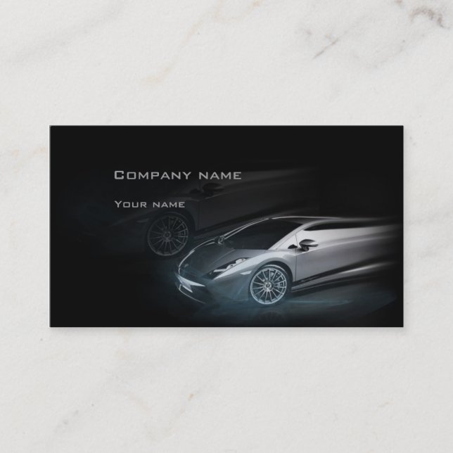 Stylish automotive business card (Front)