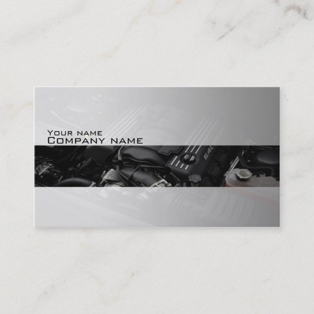 Stylish automotive business card (Front)